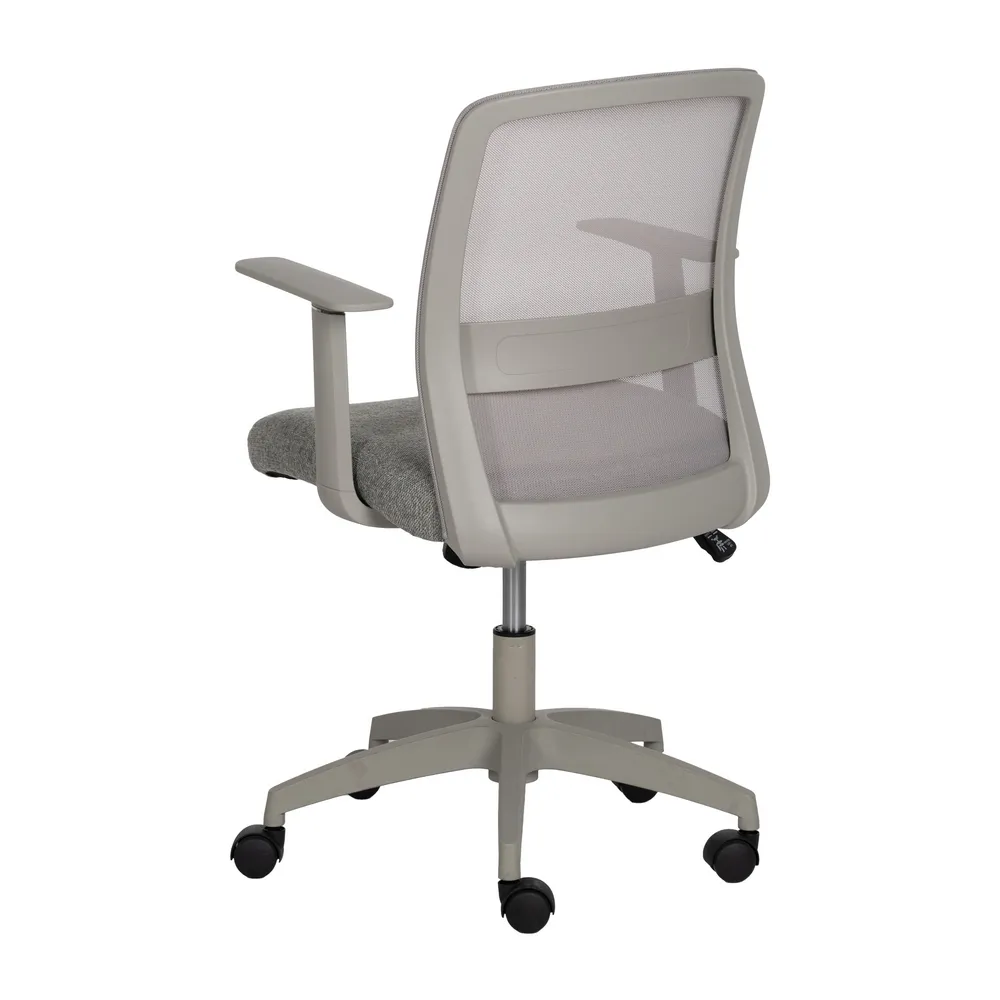 Scaun birou textil gri ergonomic CreativDeco [6]