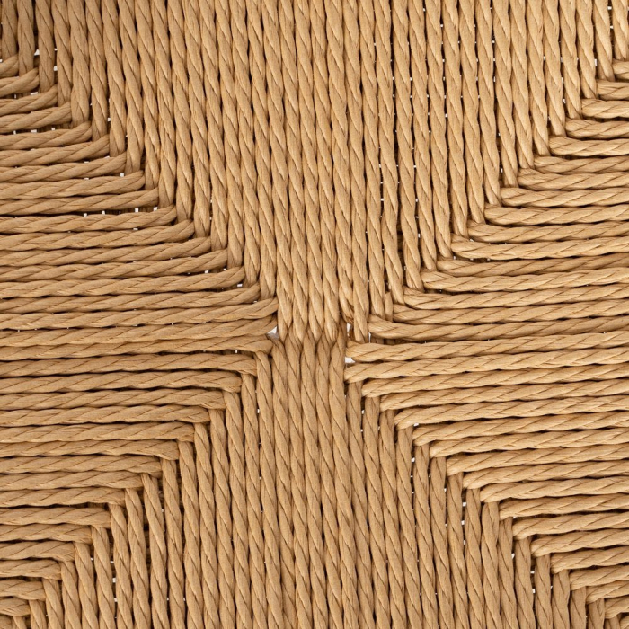 Scaun dining cu brațe lemn fag șezut sfoară împletit manual, stil danez, 63×44×77,5 cm, maro/natur [13]