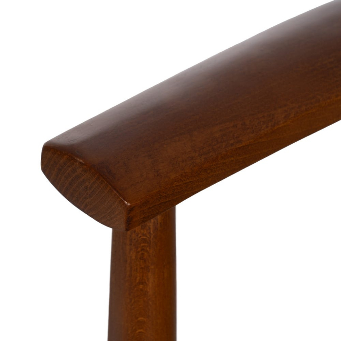 Scaun dining cu brațe lemn fag șezut sfoară împletit manual, stil danez, 63×44×77,5 cm, maro/natur [9]