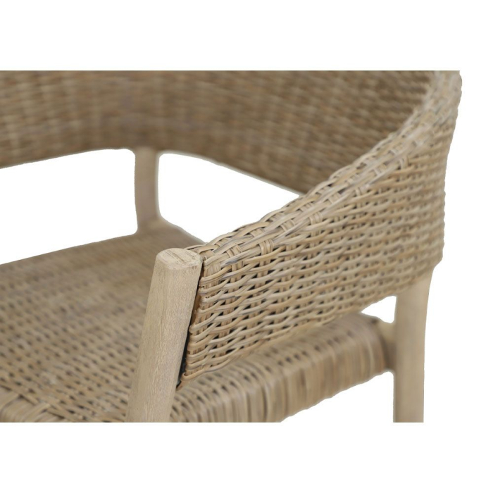 Scaun din lemn de eucalipt cu împletitură boho [12]