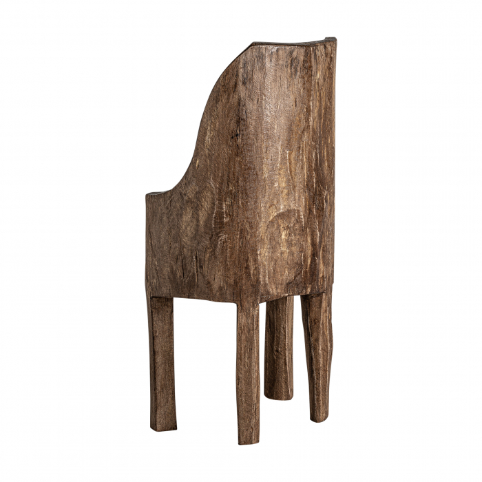 Scaun decorativ vintage lemn nuc|Piese accent [4]
