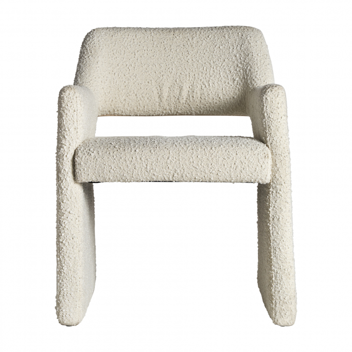 Scaun Art Deco bumbac bucle alb antic|Scaune elegante de calitate [2]
