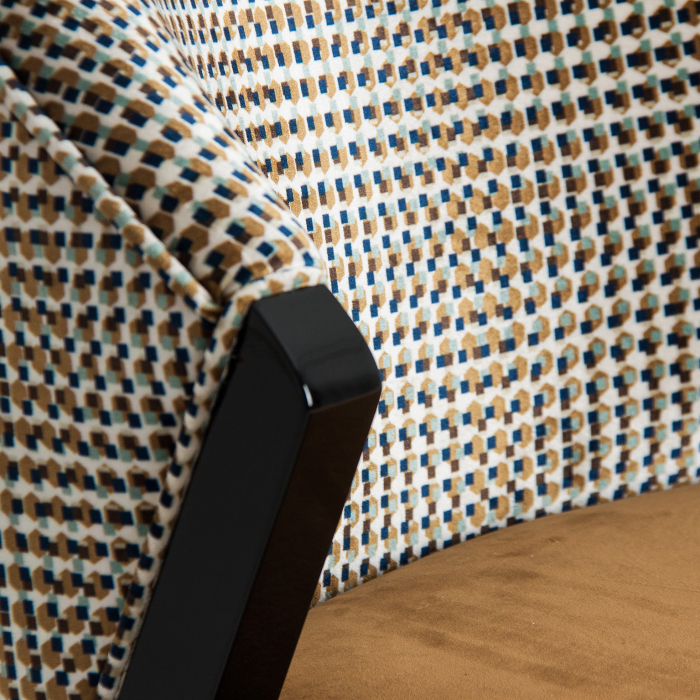 Scaun catifea Ocru contemporan|Scaune elegante de calitate [6]