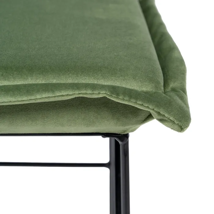 Taburet din Metal si Catifea Verde - creativdeco.ro [5]