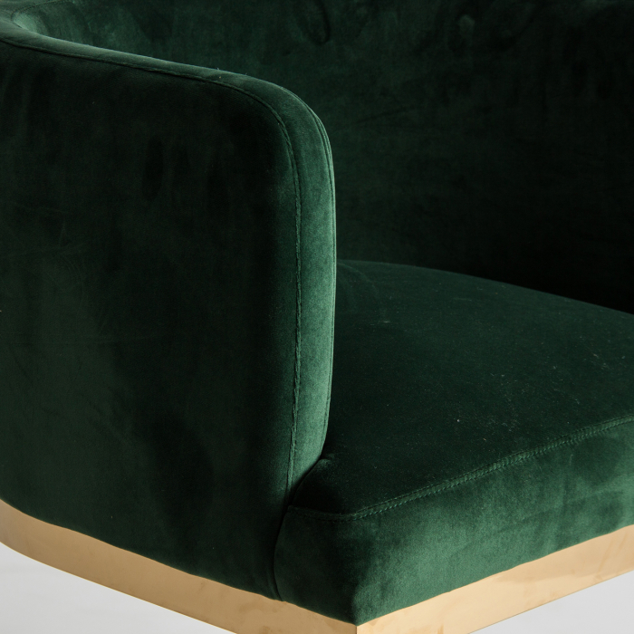 Scaun catifea verde contemporan|Scaune moderne de calitate [5]