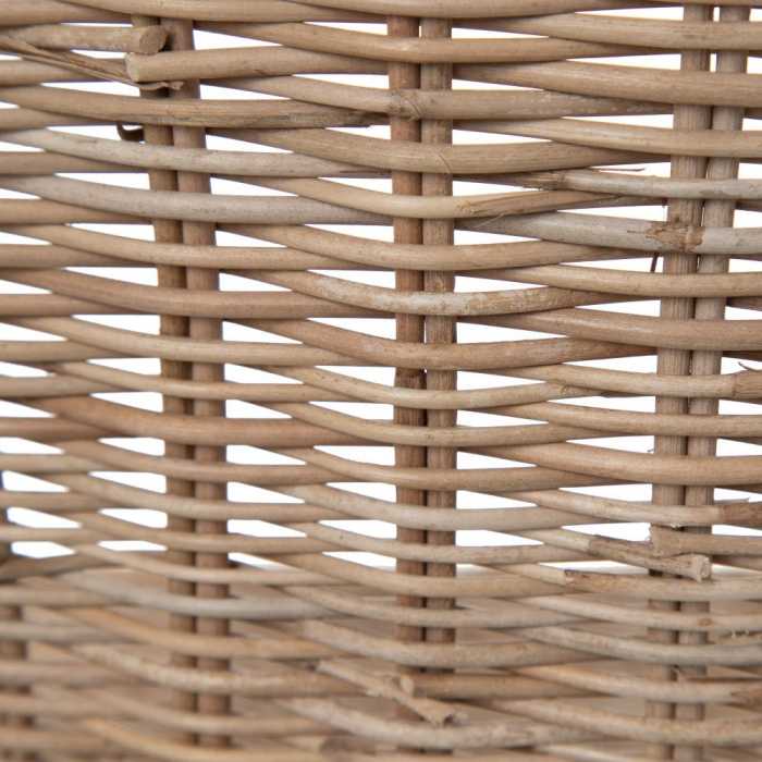 Scaun din fibră naturală cu structură metalică – design organic modern [6]