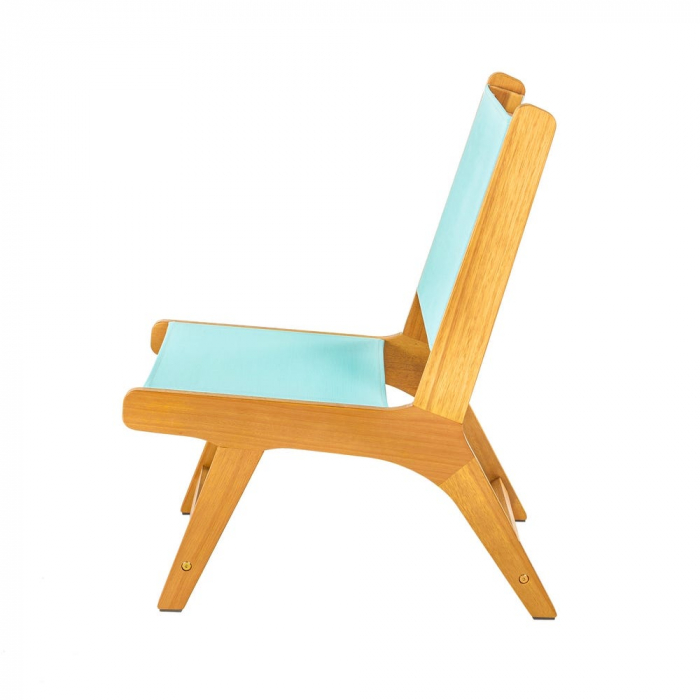 Scaun gradina pliabil din lemn acacia cu sezut verde mint model Nina 64x50x58 cm [4]