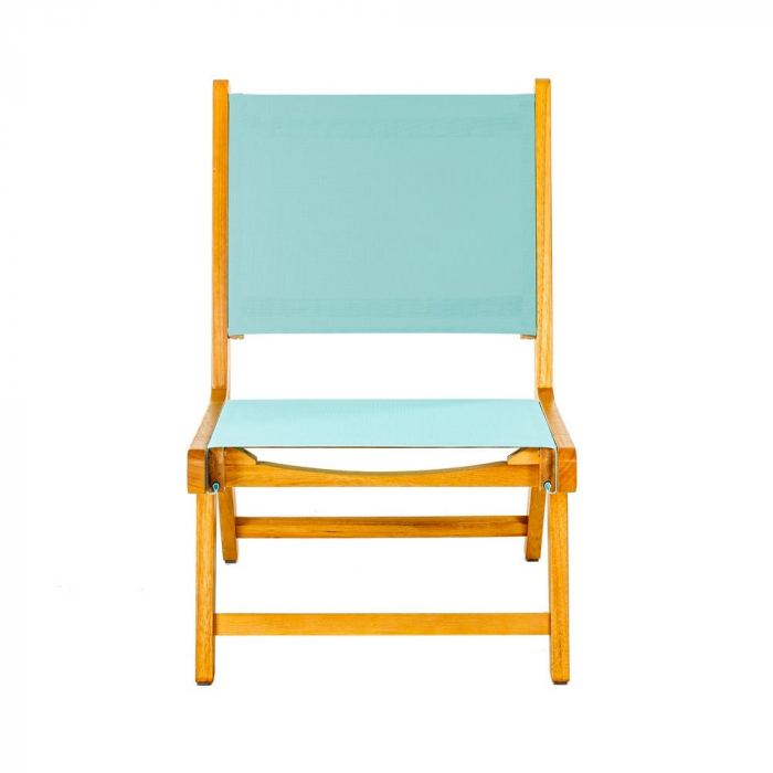 Scaun gradina pliabil din lemn acacia cu sezut verde mint model Nina 64x50x58 cm [3]