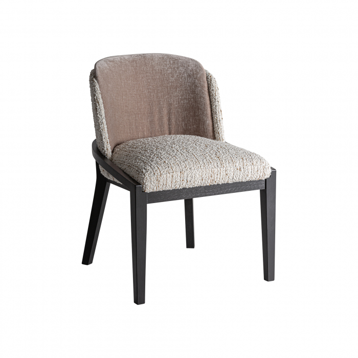 Scaun Art Deco cauciuc poliester negru maro|Scaune elegante [1]