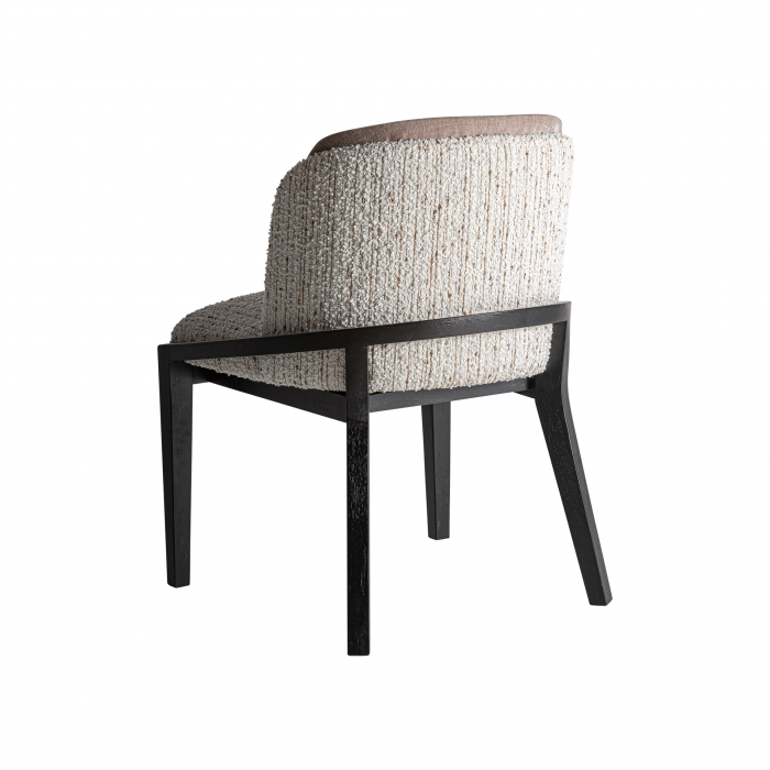 Scaun Art Deco cauciuc poliester negru maro|Scaune elegante [4]