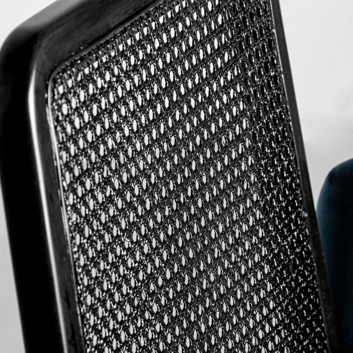 Scaun vintage lemn nuc catifea|Scaune elegante [6]