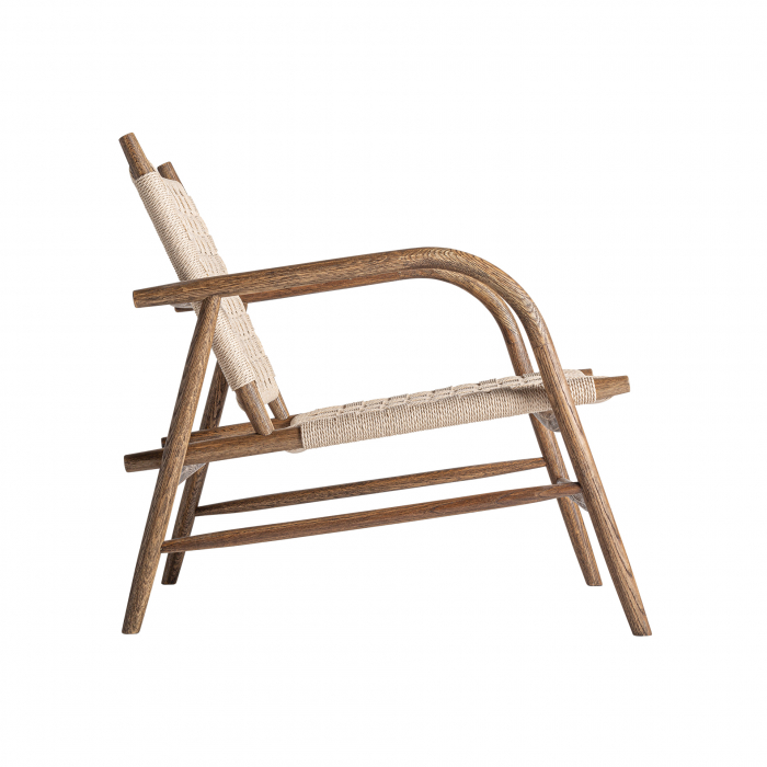 Scaun boho lemn stejar si franghie|Scaune relaxate autentice [3]