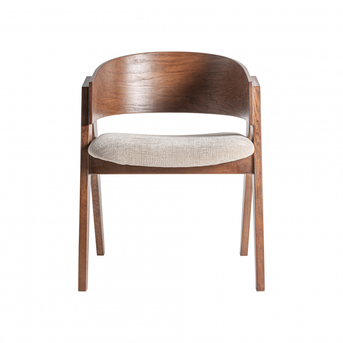 Scaun colonial lemn stejar si poliester|Scaune dining elegante [2]
