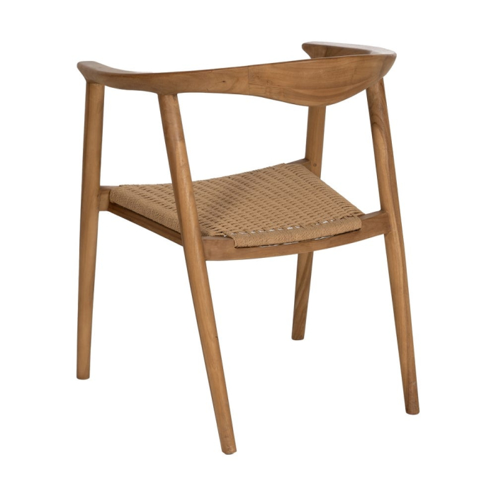 Scaun tec cu sezut plasa pentru decor aerisit|Scaune naturale moderne pentru interioare relaxate [4]