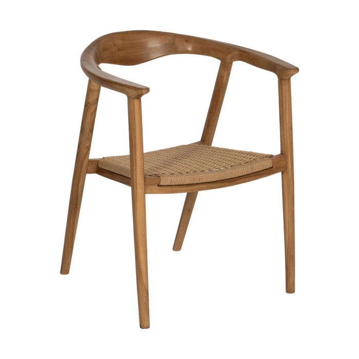 Scaun tec cu sezut plasa pentru decor aerisit|Scaune naturale moderne pentru interioare relaxate [2]