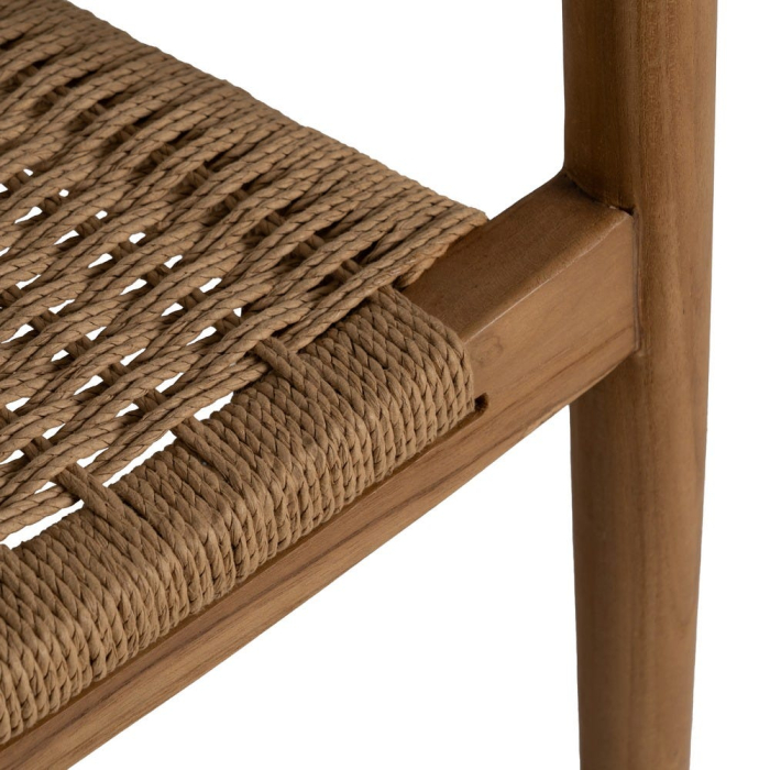 Scaun tec cu sezut plasa pentru decor aerisit|Scaune naturale moderne pentru interioare relaxate [9]
