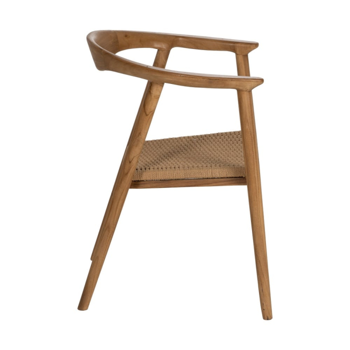 Scaun tec cu sezut plasa pentru decor aerisit|Scaune naturale moderne pentru interioare relaxate [3]