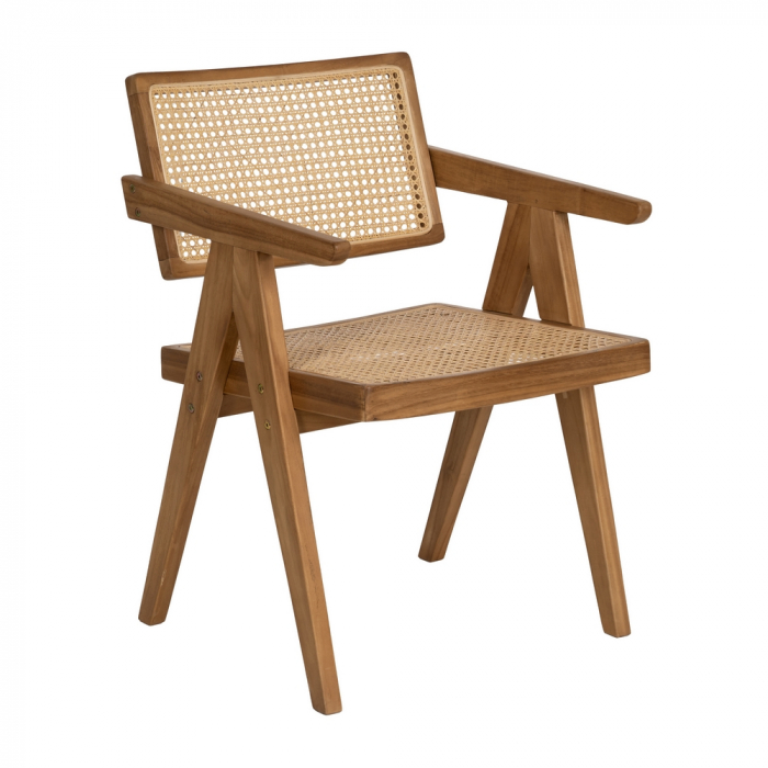 Scaun tec si ratan impletit pentru decor boho|Scaune artizanale din materiale naturale [2]