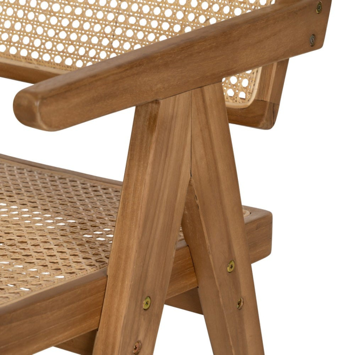 Scaun tec si ratan impletit pentru decor boho|Scaune artizanale din materiale naturale [10]
