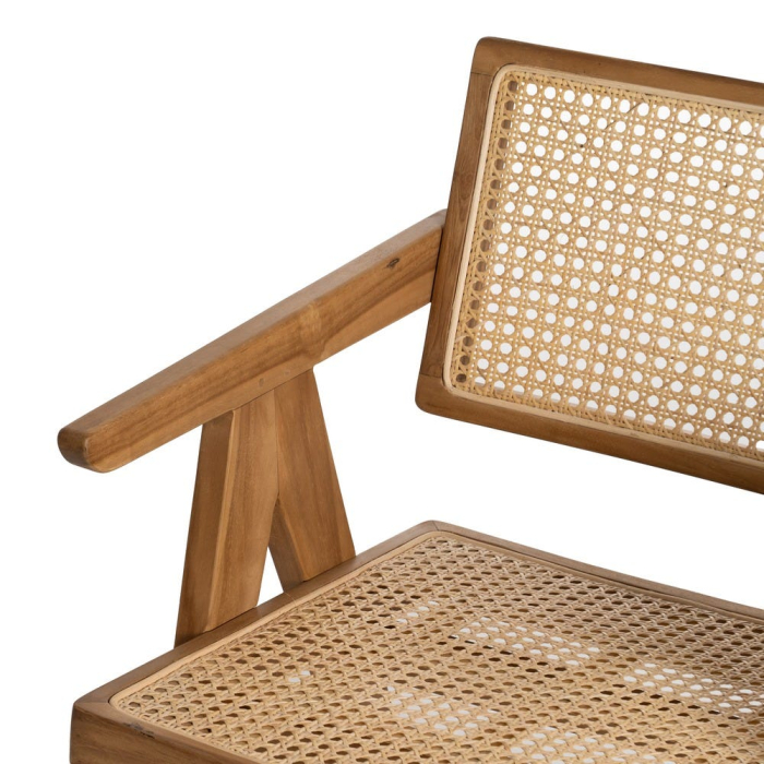 Scaun tec si ratan impletit pentru decor boho|Scaune artizanale din materiale naturale [6]