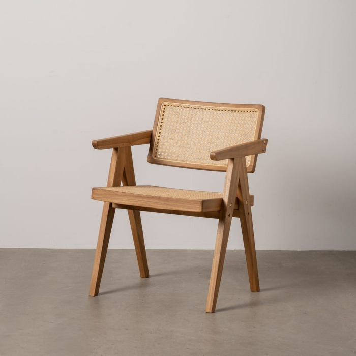 Scaun tec si ratan impletit pentru decor boho|Scaune artizanale din materiale naturale [14]