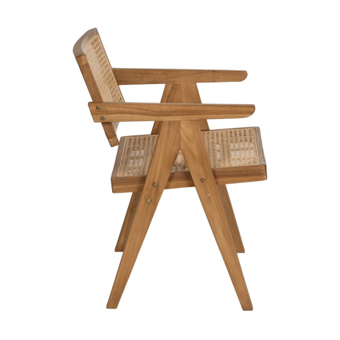 Scaun tec si ratan impletit pentru decor boho|Scaune artizanale din materiale naturale [3]