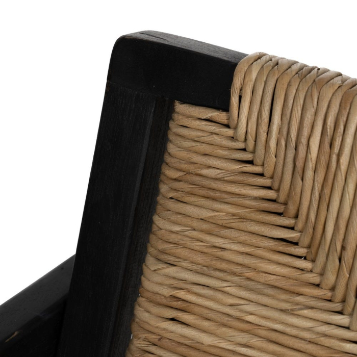 Scaun pandan impletit si tec pentru decor contemporan|Scaune naturale cu finisaj modern [8]