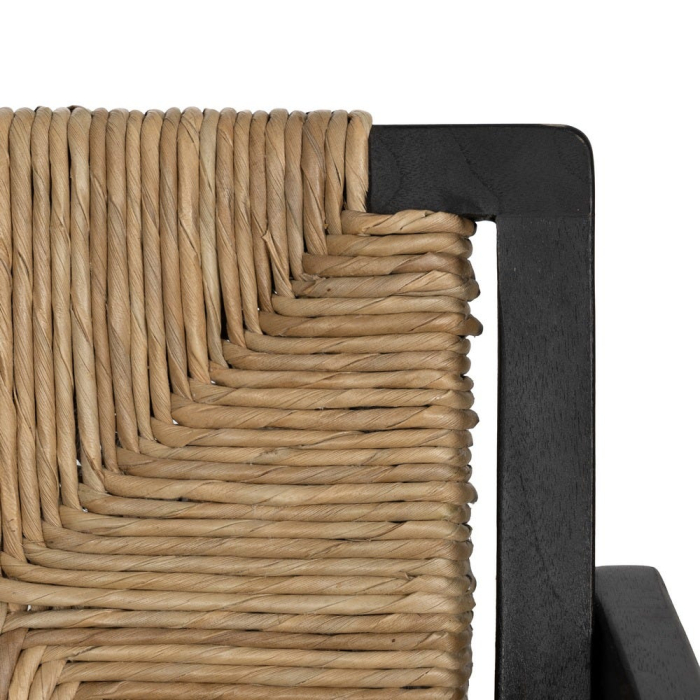 Scaun pandan impletit si tec pentru decor contemporan|Scaune naturale cu finisaj modern [12]