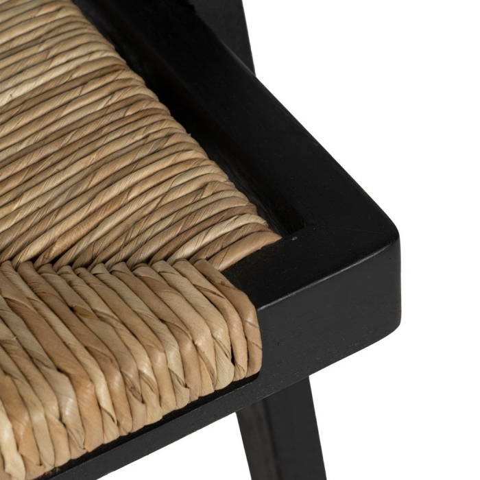 Scaun pandan impletit si tec pentru decor contemporan|Scaune naturale cu finisaj modern [10]