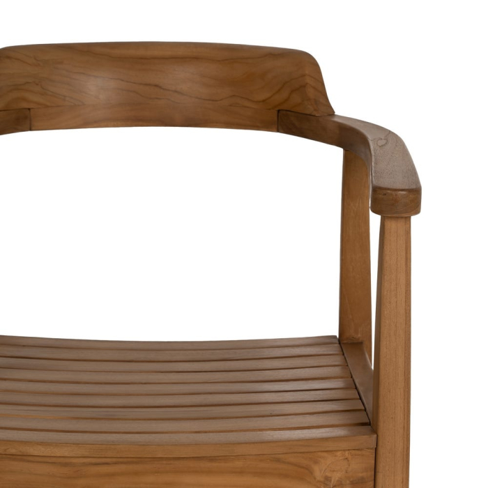 Scaun tec cu brate pentru decor scandinav|Scaune din lemn masiv pentru interioare naturale [5]
