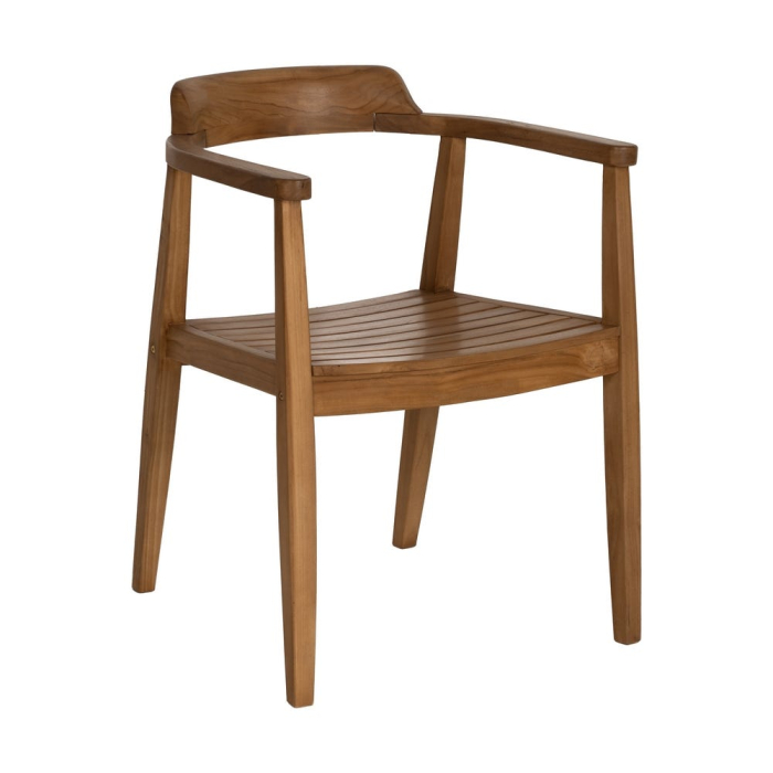 Scaun tec cu brate pentru decor scandinav|Scaune din lemn masiv pentru interioare naturale [2]