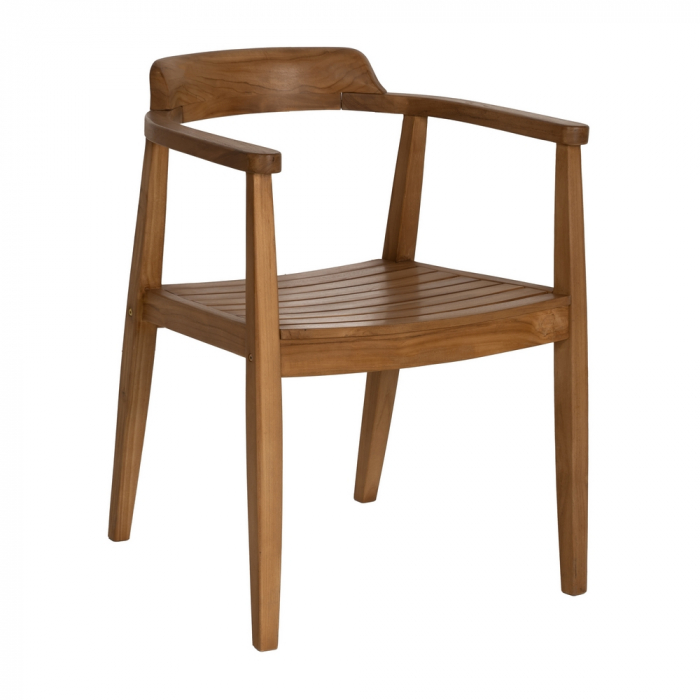 Scaun tec cu brate pentru decor scandinav|Scaune din lemn masiv pentru interioare naturale [2]