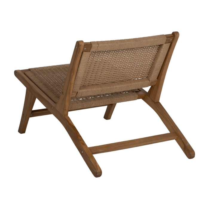 Scaun confortabil tec si plasa pentru decor natural|Scaune durabile din lemn pentru interioare relaxante [4]