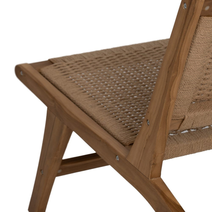 Scaun confortabil tec si plasa pentru decor natural|Scaune durabile din lemn pentru interioare relaxante [9]
