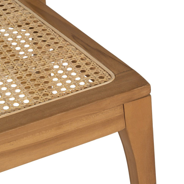 Scaun tec si ratan simplu pentru decor modern|Scaune versatile pentru interioare naturale [8]