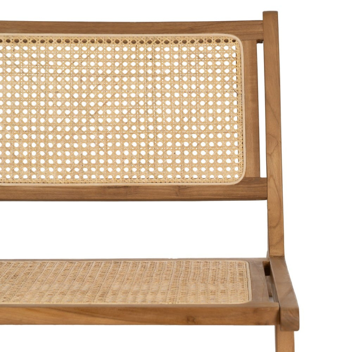 Scaun ratan si tec pentru decor autentic|Scaune naturale cu structura solida si texturi calde [5]
