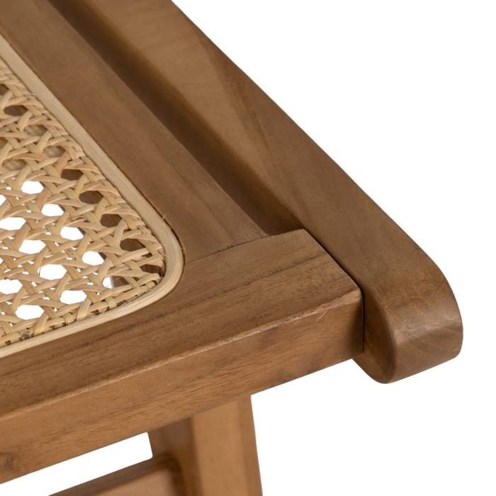 Scaun ratan si tec pentru decor autentic|Scaune naturale cu structura solida si texturi calde [9]