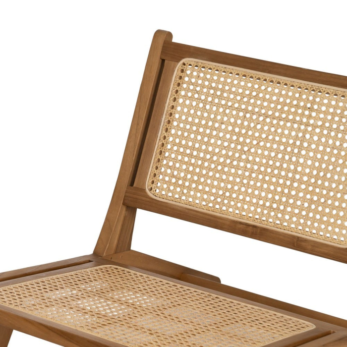 Scaun ratan si tec pentru decor autentic|Scaune naturale cu structura solida si texturi calde [6]