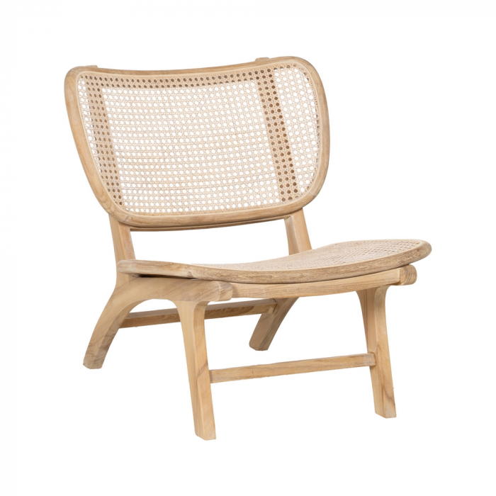 Scaun ratan si tec pentru decor japandi|Scaune cu inspiratie tropicala pentru interioare naturale [2]