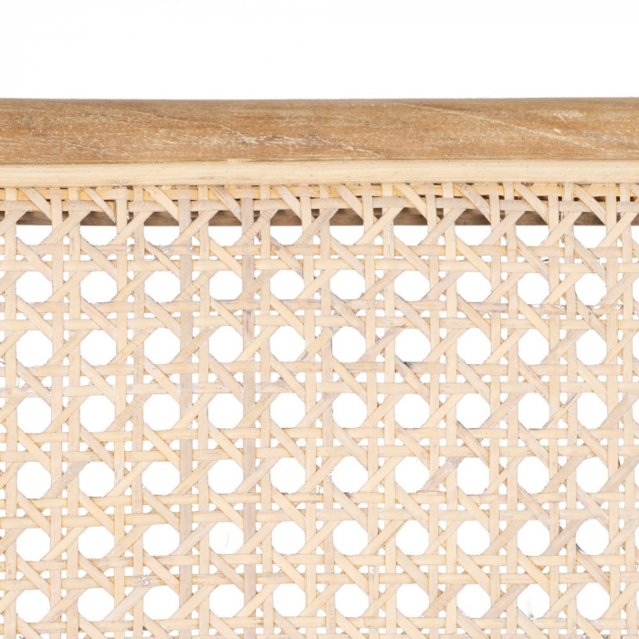 Scaun ratan si tec pentru decor japandi|Scaune cu inspiratie tropicala pentru interioare naturale [10]