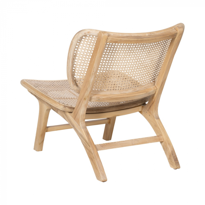 Scaun ratan si tec pentru decor japandi|Scaune cu inspiratie tropicala pentru interioare naturale [4]