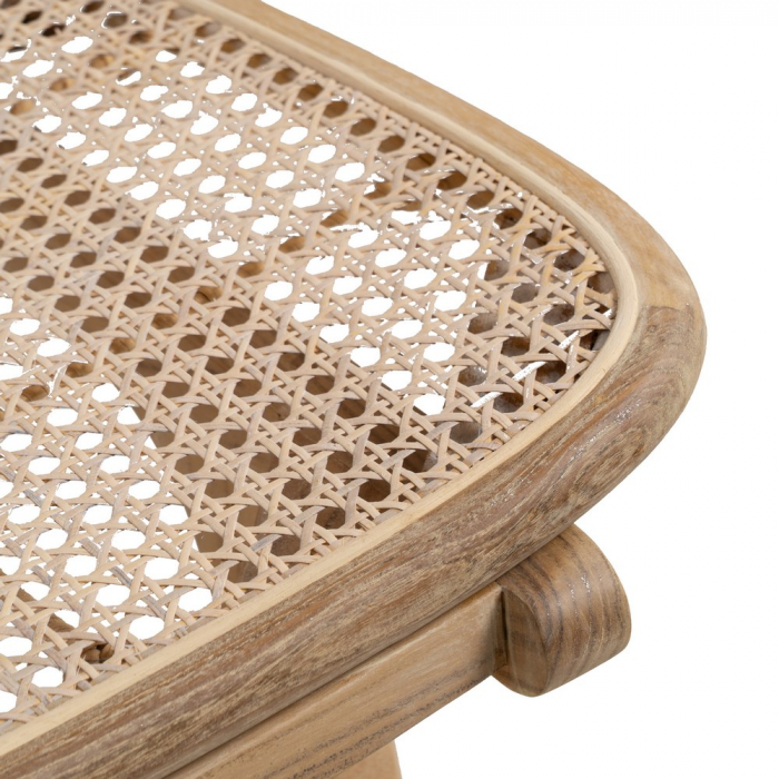 Scaun ratan si tec pentru decor japandi|Scaune cu inspiratie tropicala pentru interioare naturale [8]