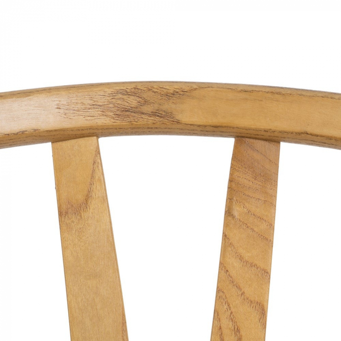 Scaun lemn ulm și ratan natural – stil scandinav japandi modern [8]