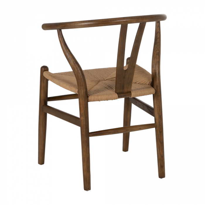 Scaun lemn ulm cu sezut ratan|Scaune clasice pentru decor elegant [4]