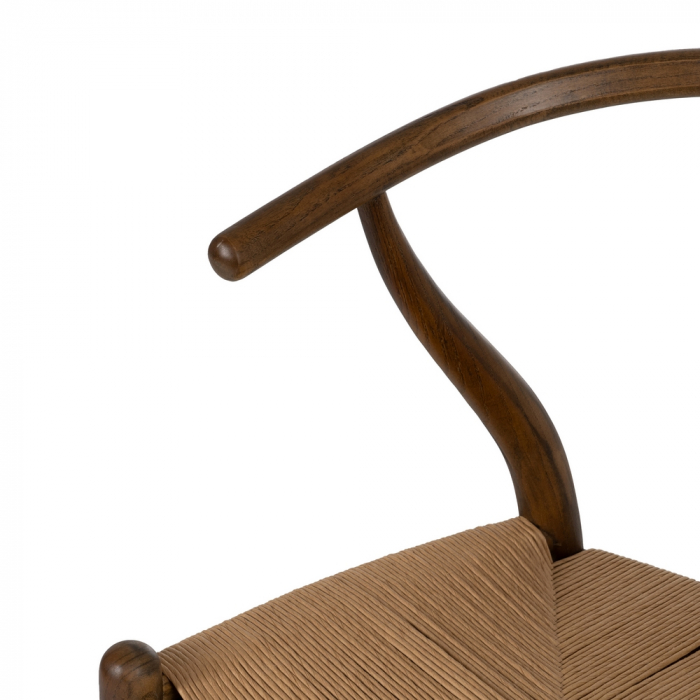 Scaun lemn ulm cu sezut ratan|Scaune clasice pentru decor elegant [6]