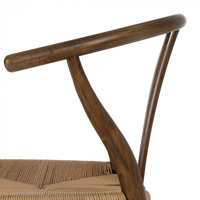 Scaun lemn ulm cu sezut ratan|Scaune clasice pentru decor elegant [7]