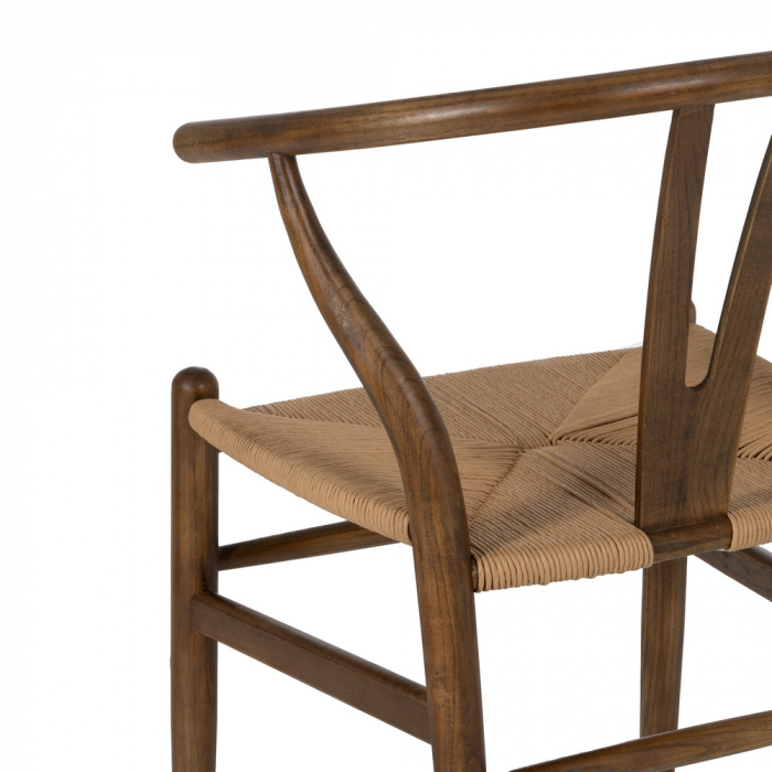 Scaun lemn ulm cu sezut ratan|Scaune clasice pentru decor elegant [10]