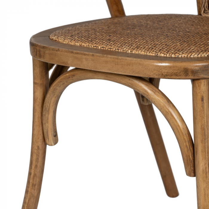 Scaun lemn fag si ratan culoarea mierii|Scaune naturale pentru interioare elegante [10]
