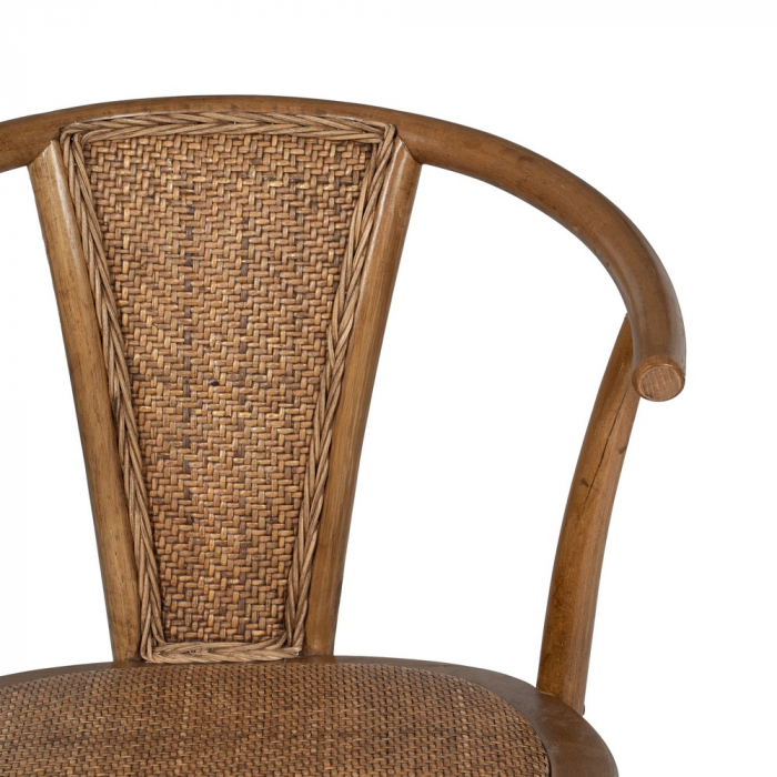 Scaun lemn fag si ratan culoarea mierii|Scaune naturale pentru interioare elegante [5]