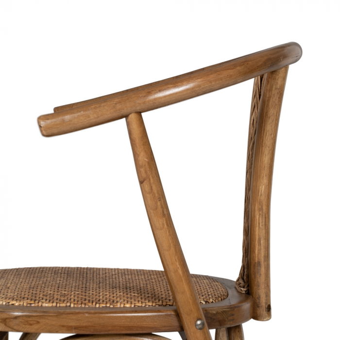 Scaun lemn fag si ratan culoarea mierii|Scaune naturale pentru interioare elegante [7]